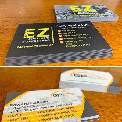 High Quality Business Cards. 
 Rush Printing Available.