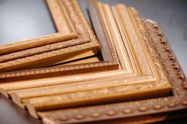 We have unique custom frames from ornate to sleek and simple.