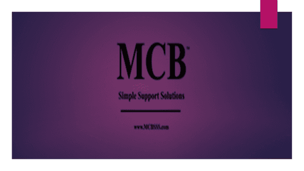 MCB Simple Support Solutions