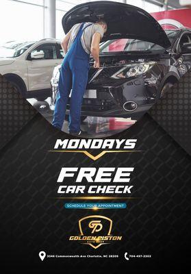 free car check mondays