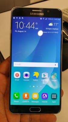 The front of the Note 5