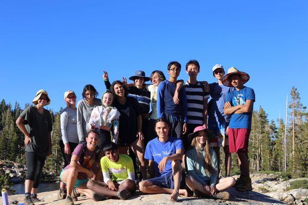 The crew at Penner Lake during our fall service adventure trip