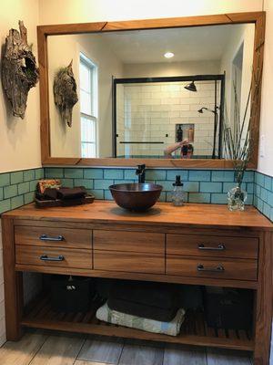 Solid Teak Vanity