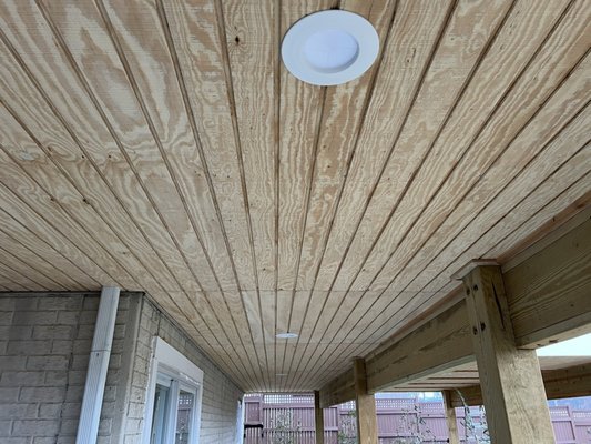 Under deck ceiling