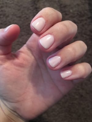 Clean & fresh gel manicure.