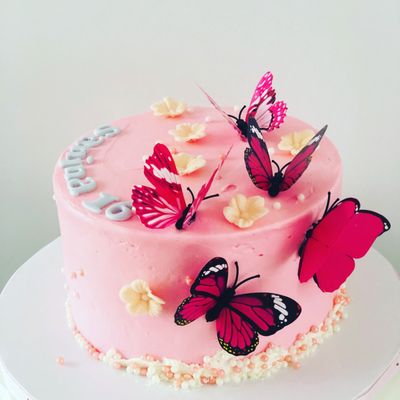 Butterflies Birthday Cake!