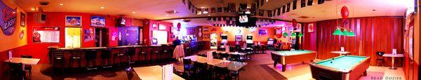 Lanes Lounge includes Pool Tables and Dart Boards