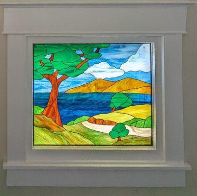 Custom stained glass window