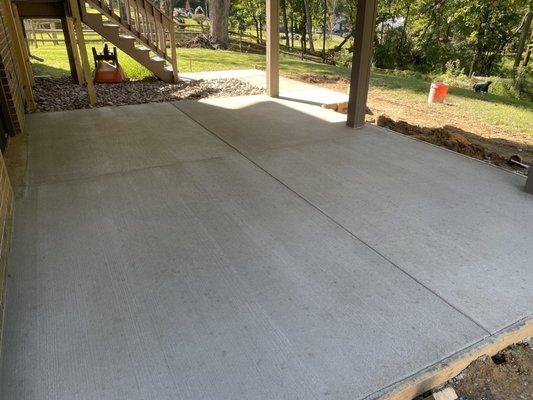 Concrete patio