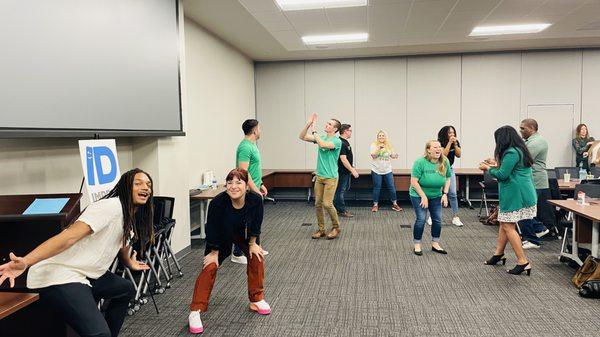 Team building improv games are a fantastic and fun way to enjoy getting too know each other on a game changing level.