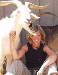 Colleen and Neptune, the Magical Goat