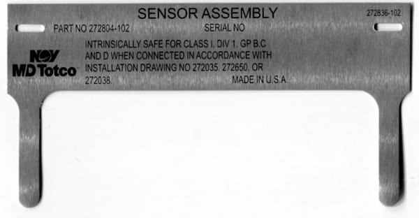 Anodized Aluminum Marker for the Oil & Gas Industry, Metalphoto Process