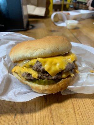 Double cheeseburger