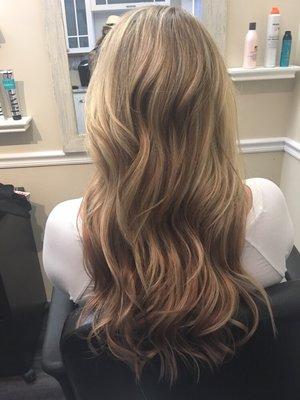 Highlights and hair extensions