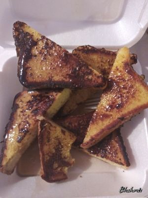 First time trying there french toast so good.