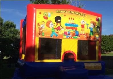 This Kids Birthday Bounce House will make any boy or girl even more excited to blow out their candles. This bounce house shouts HAPPY BIRTHD