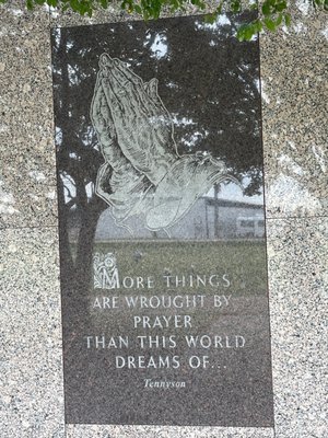 Engraving on the outdoor mausoleum