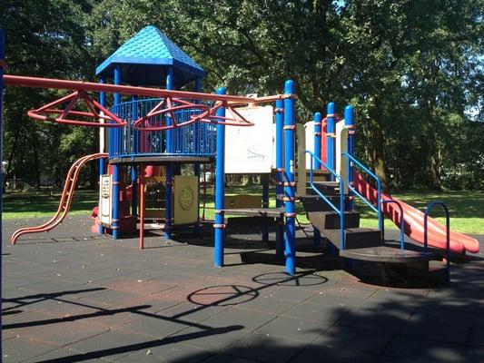 Playground equipment.