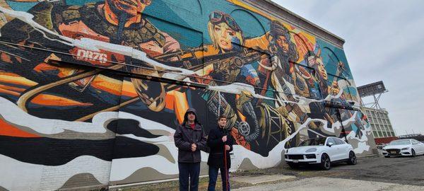 Our Post 21 program on a mural tour in Jersey City!