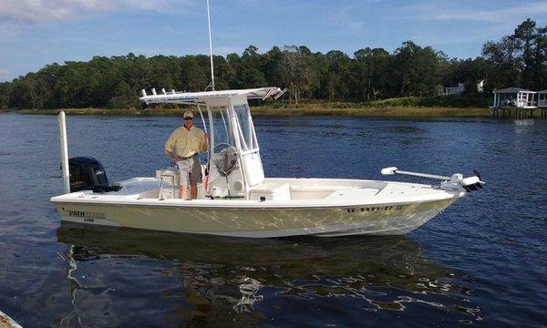 Captain Bob and his boat!