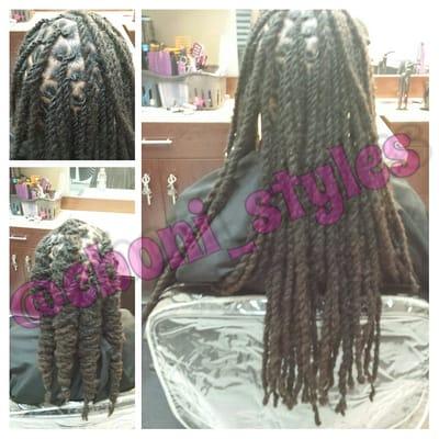 Loc maintanence, Dreads, retwist, 2 strand twist, locs, barrels