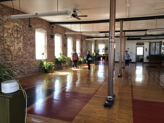 Another view of big yoga room.