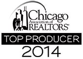 Top producer in 2014 for Chicago Association of realtors