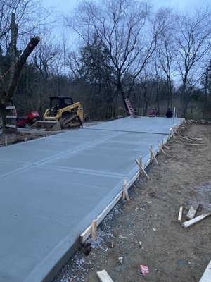 Garage slab and driveway nolensville tn