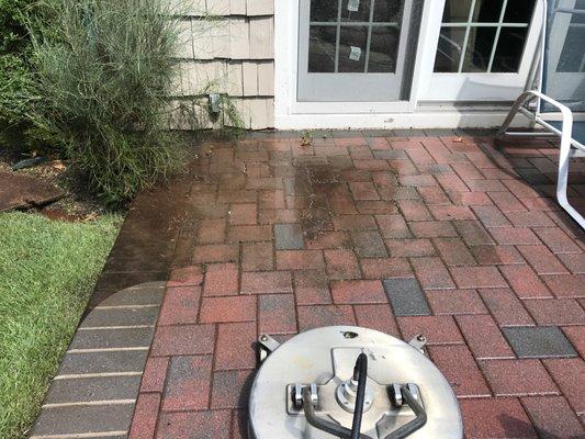 Brick pavers restored like new