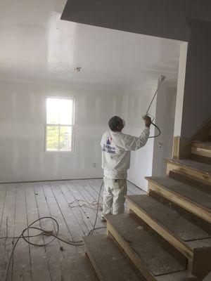 Sheetrock Taping and Spray priming