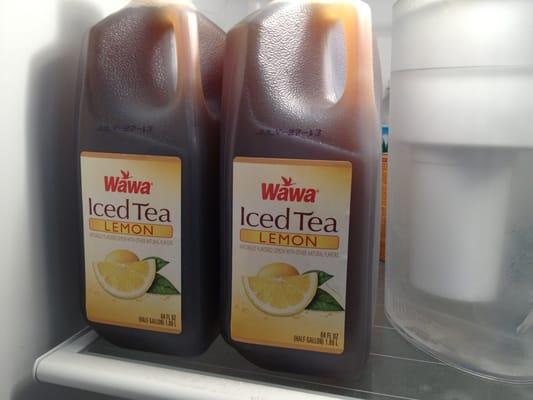 I took these two home. What's a day without Wawa iced tea?