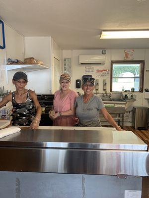 These are just three of the hard working ladies that make sure you get a fresh and delicious meal with a smile and a friendly word or two