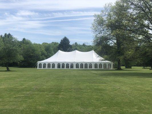 40' x 80' tent for our wedding