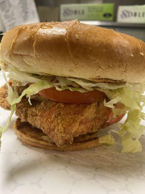 Fried Salmon Sammie