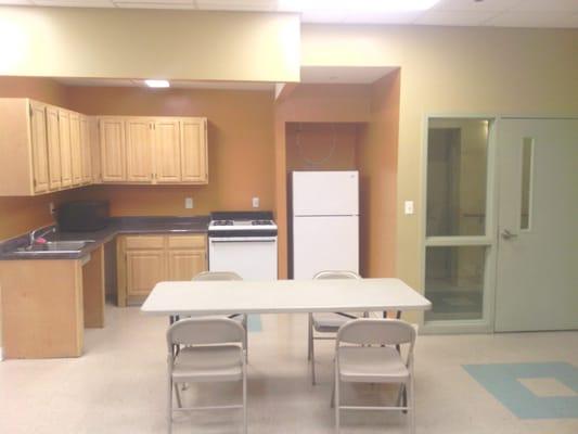 The Community Room where we cleaned for the tenants for daily activity.