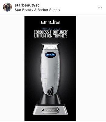 New! Andis Cordless Trimmer available