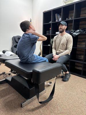 Dr. Gary learning what pain my son is experiencing