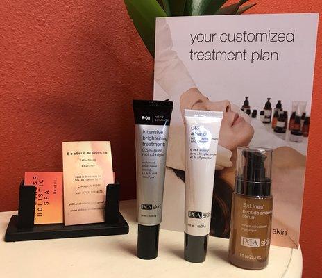 Fighting aging with the best products PCA Skin.