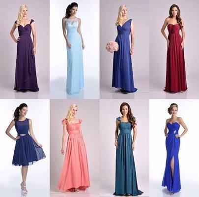 Let Bridal and Formals take care of your bridesmaids needs! We can order a variety of dress, colors,and styles.