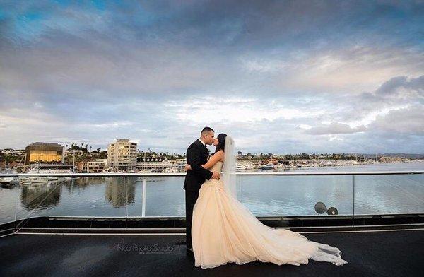 It poured during our ceremony, but after it stopped, the rain did this to the sky for us and Nico caught it perfectly!