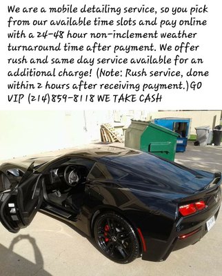 Detail wash come and get it