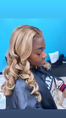 Frontal wig install on client