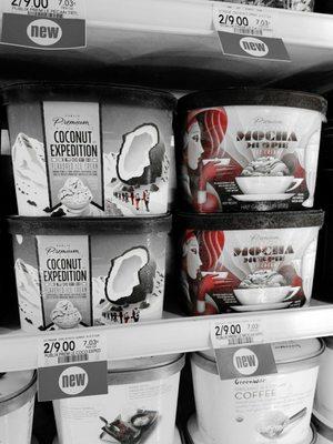 These look like the covers of novels instead of ice cream cartons...