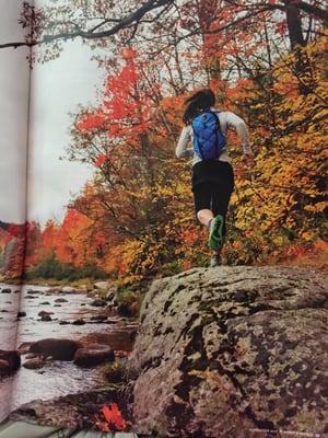 Fall colors as shown in Nov 2015 Runner's World  magazine blurb.