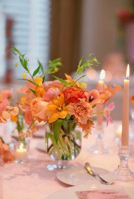 Low and lush centerpiece