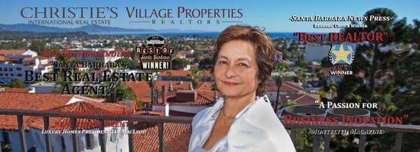 Louise McKaig named top Santa Barbara real estate agent by both local publications the Independent and the Santa Barbara NewsPress