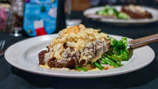 12oz Ribeye Oscar Style