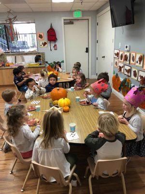 Tiny Seeds Class - Kids learn how to share and socialize in this fall feast.  Adorable!