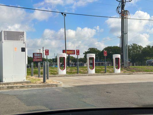 More charging stations across from the main layout