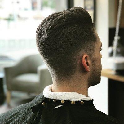 Low fade Pompador